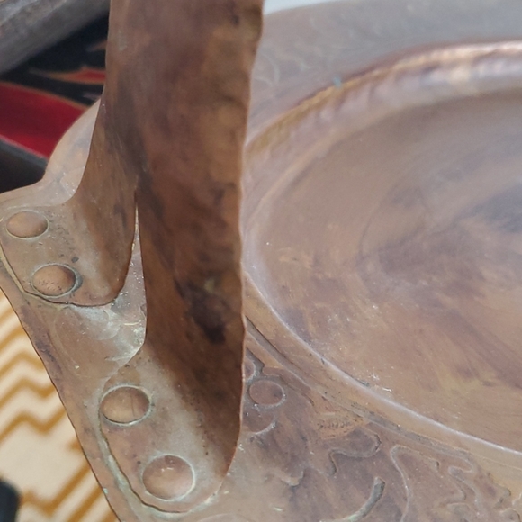 Vintage Copper Tray w/handle - Picture 5 of 6